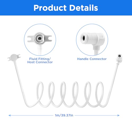 Replacemet Hose Fit for Waterpik Sonic-Fusion SF-01/02/03/04, Replacement Parts for Water pik Accessories, 2Pack 2 Pack