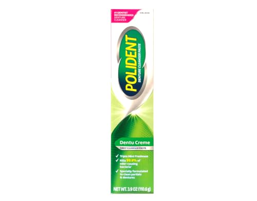 Polident Triple Mint Fresh Paste for Denture Cleaning, 3.9 ounces