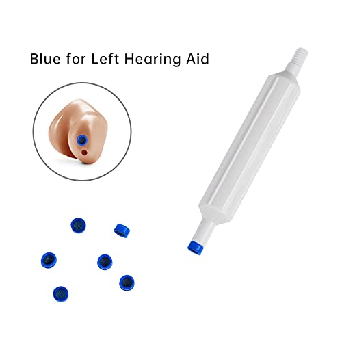 HF4 Pro Wax Guards Hearing Aids Wax Filters Earwax Traps (Red&BLue) Red&BLue