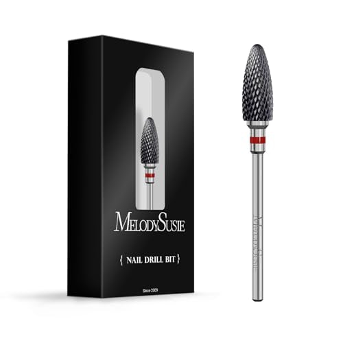 MelodySusie 5 in 1 Nail Drill Bits with Ceramic Nail Drill Bit