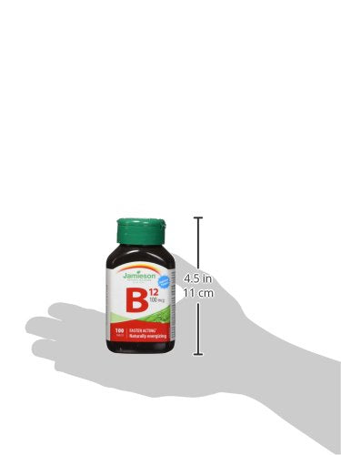 Jamieson B12 100 mcg (METHYLCOBALAMIN), 100 tablets
