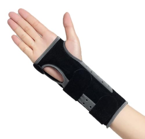 One Size ComfyWrist Brace Night Wrist Sleep Support Splint Compression Sleeve Adjustable Straps for Wrist Pain Relief, Carpal Tunnel, Arthritis, Tendonitis, Fitness.