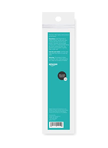 Amazon Basics Cuticle Trimmer and Pusher, Manicure Tools for Nail Care, Ergonomic Non-Slip Design, 2 Count