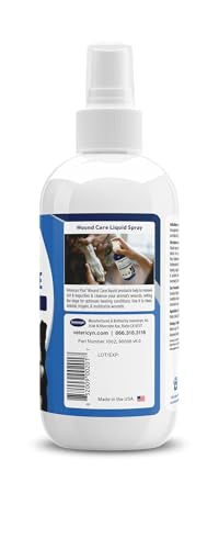 Vetericyn Plus Dog Wound Care Spray | Healing Aid and Skin Repair, Clean Wounds, Relieve Dog Skin Allergies, Safe for All Animals. 8 Ounces 8 oz All Animal