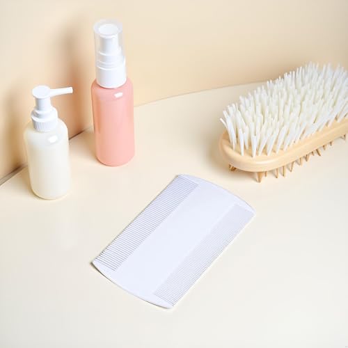 White Double Sided Nit Fine Tooth Head Lice Hair Combs For Kids Pet dog Flea Plastic Hair Remove Lice Brush Combs W8E1 Comb，Grooming，Dog