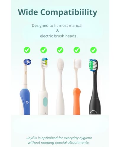 UV-C Toothbrush Sanitizer | Portable & Rechargeable | 99.9% Sanitization with Heating Function | Magnetic Mount, Travel-Friendly & Compact Design (Blush Pink)