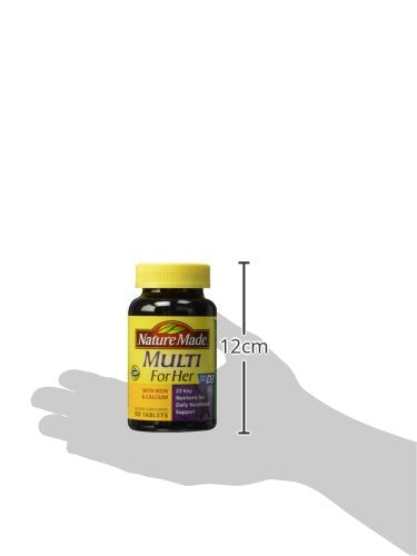 Nature Made Women's Multivitamin Tablets, 90 Count for Daily Nutritional Support† (Packaging May Vary)