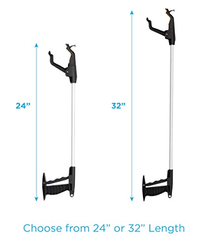 Nova Joy Reacher - Grabber Pickup Tool for Seniors - Lightweight Gripper with Magnetic Tip, Hook, and Rotating Claw - Daily Living Aid for Elderly and Users with Limited Mobility - 32" - One Pack 32 Inch