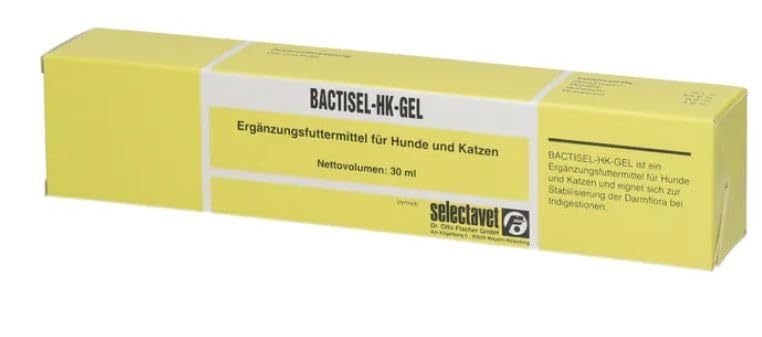 Selectavet Bactisel HK Gel | Double pack | 2 x 30ml | Supplementary food for dogs and cats | To stabilize the intestinal flora during indigestion | Oral administration - BeesActive Australia