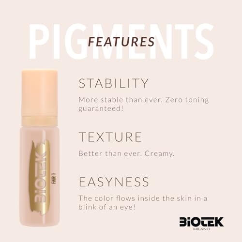 Skin Pigment for PMU and Scars Cover - Made in Italy - Color Fair 1 0.50 Fl.Oz. (15 ml) 0.5 Fl Oz (Pack of 1)