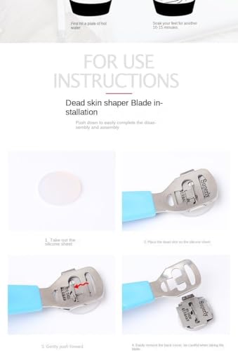 Callus Remover & File - Metal Scraper for Dead Skin & Heels. Wet/Dry. Black