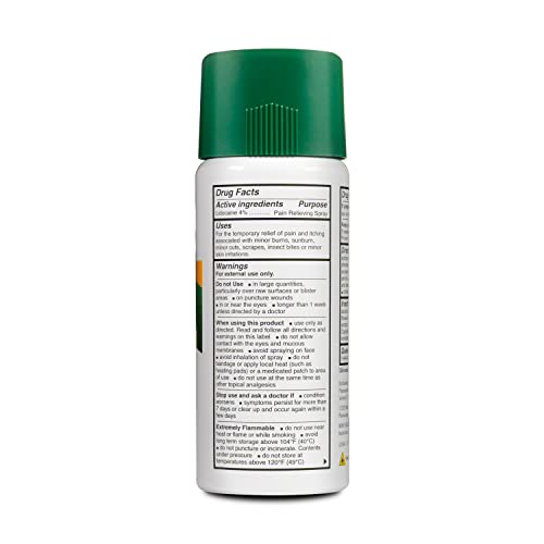 Bactine MAX Dry Spray for Pain Relief with 4% Lidocaine - Numbing Lidocaine Spray with Cooling First Aid - Pain + Itch Relief For Minor Cuts & Scrapes, Burns, Bug Bites, Sunburns & Postpartum Care - 4 4 Ounce (Pack of 1)