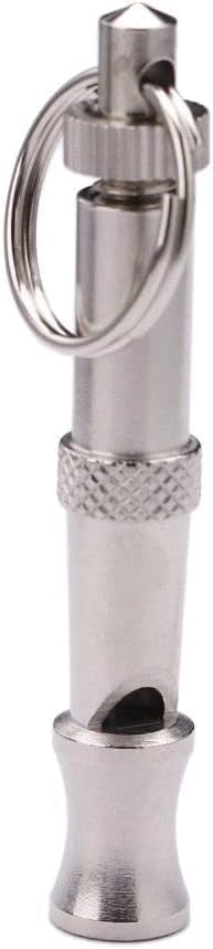 1Pc Silver Adjustable Ultrasonic Dog Whistle,Portable Whistle Pet Whistle Supersonic Whistle Dog Whistles for Pet Training,Pet Supplies,Training and Behavior Aids,Convenient to Carry - BeesActive Australia