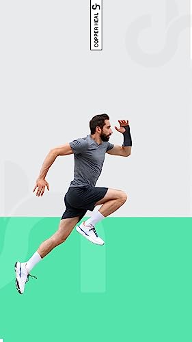 COPPER HEAL Long WRIST Brace compression Sleeve wraps Adjustable Bandage Right & Left Hands Strap Short Sleeves Wrap Recovery carpal tunnel wrist brace night support thumb L BLACK