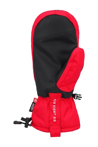 686 Men's Lander Mitt - Snow, Ski & Snowboard Mittens for Men - Water & Weather Resistant True Red Small