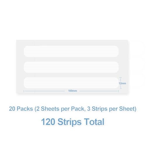 Sterile Reinforced Wound Closure Strips | 12x100mm | 20 Packs | 120 Strips
