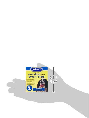 One Dose Easy Wormer for Dogs, Size 2, 0.1 kg