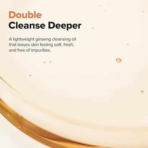Beauty of Joseon Ginseng Cleansing Oil Waterproof Makeup Remover for Sensitive, Congested-Prone Facial Skin. Korean Skin Care for Men and Women, 210ml, 7.1 fl.oz 7.1 Fl Oz (Pack of 1)