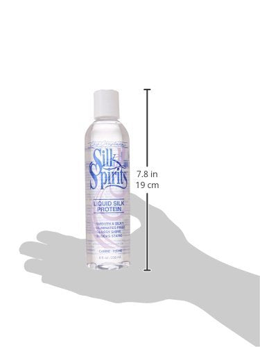 Chris Christensen Silk Spirits Liquid Protein, Smooth and Silky, Eliminate Frizz, Glossy Shine, Black Statis, Dog Conditioner, Groom Like a Professional, 8 oz - BeesActive Australia