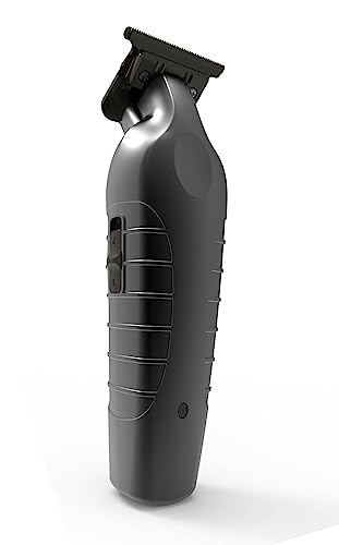 Self-Cut System Cordless Raptor Trimmer - Professional Grooming Tool for Men, Ergonomic Non-Slip Grip, Precision Hair Detailing, Cordless Trimmer for Barbers, Compact Hair and Beard Edger - Black