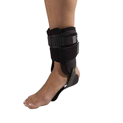 DonJoy Performance BIONIC Stirrup Ankle Brace, Maximum Medial/Lateral Ankle Support, Low-Profile Rigid Brace, Adjustable, Ankle Immobilization for Volleyball, Basketball, Football, Baseball, Lacrosse Right Foot Medium