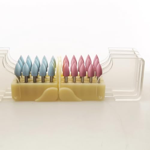 30pcs Rubber Composite Polishing Burs Kit Resin 2.35mm Shank