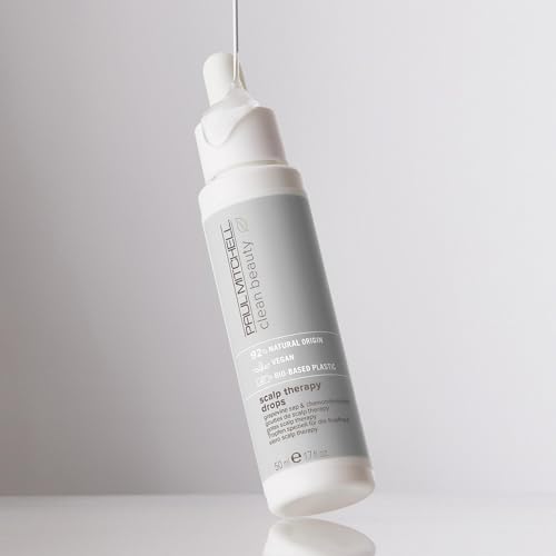 Paul Mitchell Clean Beauty Scalp Therapy Drops, Ultra-Lightweight Scalp Serum Soothes + Nourishes All Hair Types, Especially Dry, Oily + Sensitive Scalps, 1.7 fl. oz.