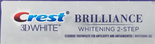Crest 3D White Brilliance 2 Step Kit, Deep Clean Toothpaste (4oz) + Teeth Whitening Gel (2.3oz) 1 Ounce (Pack of 1) - BeesActive Australia
