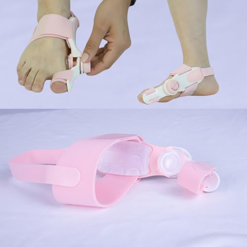 Bunion Corrector for Women Big Toe - US Patent 3 Precision Angles (0°/7.5°/15°) Adjustable Toe Straightener & Bunion Splint Brace with Extra Straps & Toe Separator, Fits Left & Right Foot, Medium, Pink 1 PCS