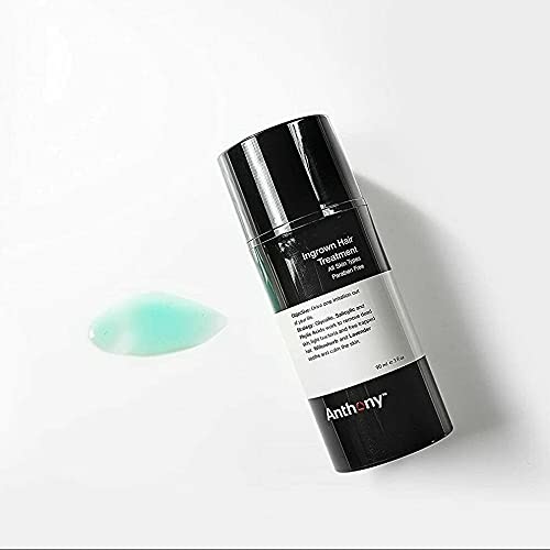 Anthony Ingrown Hair Treatment for Men Gel Solution to Calm Down Razor Burn – Scar and Redness Eliminator, Bump Removal – 3 Fl. Oz 3 Fl Oz (Pack of 1) - BeesActive Australia