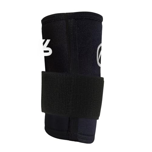 Rehband RX Wrist Support x World Fitness Project, 3-in-1 Neoprene Sleeve + Wrap for Strength Training, Protects During Kettlebell Training, stabilizes Wrist Black Large