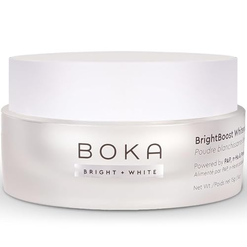 Boka Fluoride Free Toothpaste, Nano Hydroxyapatite Toothpaste, Appropriate for Sensitive Teeth - for Adult Oral Care - Ela Mint Flavor, 4 Fl Oz 1Pk and Boka Teeth Whitening Brightboost Powder Bundle