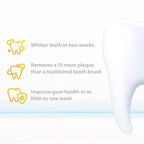 Wagner Stern Ultrasonic Toothbrush with Pressure Sensor, Peach/Blue, Battery Powered, Unisex-Adults