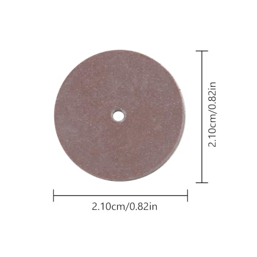 Dental Rubber Polishing Wheels for Jewelry,Lab Rotary Tool Brown 100 Pcs