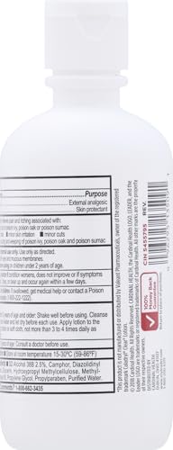 Leader Medicated Calamine Clear Lotion, Anti-Itch, External Analgesic Skin Protectant, Relieves Minor Skin Irritations, Poisen Ivy, Poisen Oak,Insect Bites, 6 oz