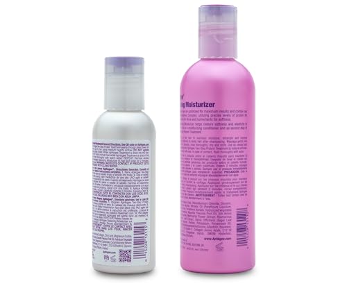 Aphogee Hair Care Double Bundle – Two-Step Protein Treatment (4 fl oz) & Balancing Moisturizer (8 fl oz) 12 Fl Oz (Pack of 1)
