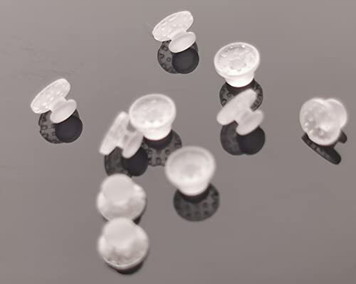 10 Pcs Transparent Orthodontic Composite Lingual Buttons Dental Bondable Round Base