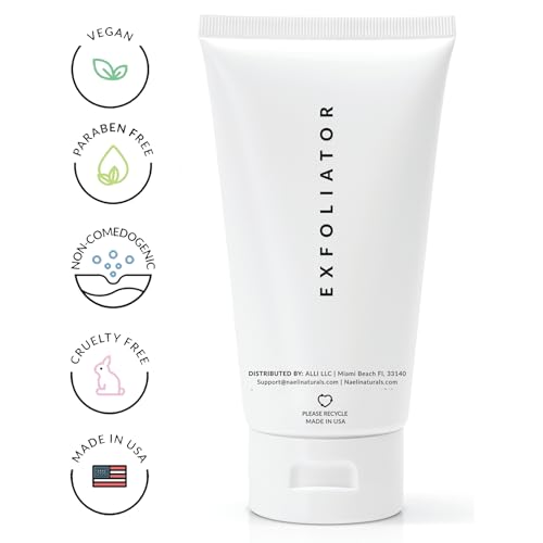 NAELI AHA/BHA Exfoliating Face Wash - 10% Glycolic Acid & Salicylic Acid Cleanser, Anti Aging Acne & Wrinkle Reducing Facial Exfoliant, Pore Minimizer & Brightening Gel, 6 oz 6 Fl Oz (Pack of 1)