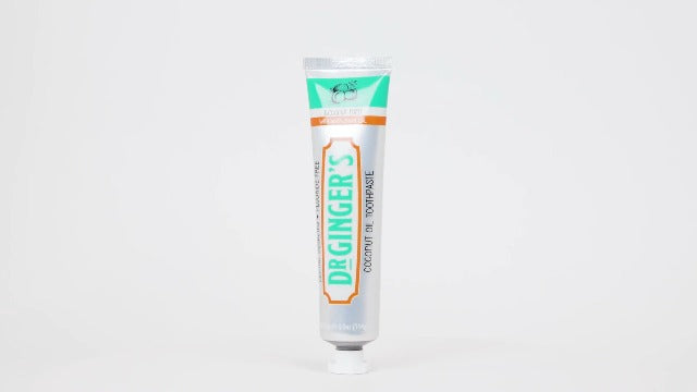 Dr. Ginger’s Whitening Toothpaste, White Coconut Charcoal, 4 oz, 2 Pack