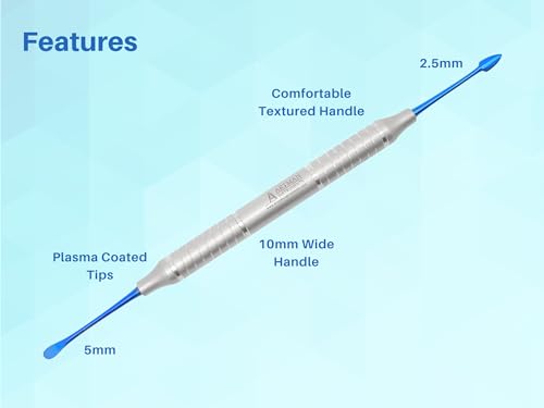 ARTMAN INSTRUMENTS Buser Periosteal Elevator Set of 3 Molt 9 Root Extraction Elevators Dental Surgical Periosteum Elevators Oral Surgery Implant Bone Grafting