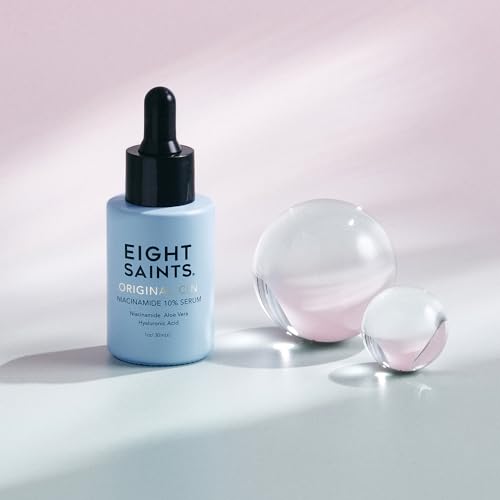 Eight Saints Original Cin, 10% Niacinamide Serum For Anti Aging, Facial Serum to Reduce Fine Lines, Dark Spots, Large Pores, and Wrinkles, with Niacinamide, Aloe Vera, and Hyaluronic Acid, 1 Ounce 1 Fl Oz (Pack of 1)