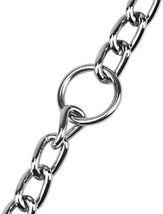 Metal Double Dog Lead, Double Ended Metal Lead for Dogs, Durable Dog Chain for Two Dogs, 2 Way No Tangle Coupler Double Pet Dog Chain Lead Leash for Walking Training (4.0mm*70cm) - BeesActive Australia