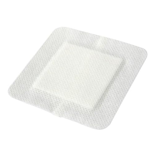 Medline Bordered Gauze, 4" x 4" Adhesive Island Wound Dressing, Sterile, 15 Count 15 Count (Pack of 1)