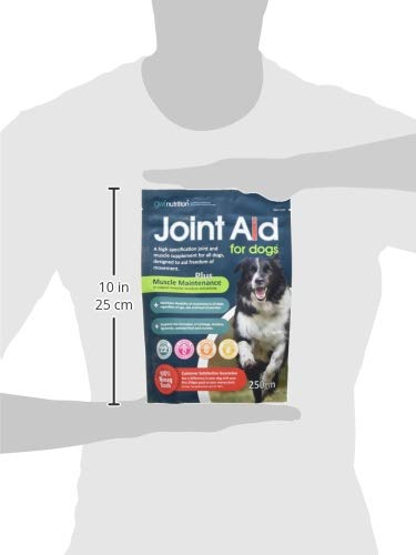 GWF Nutrition Joint Aid For Dogs - Essential Hip & Joint Supplement with Muscle Maintenance for Dogs of All Ages - 250 gm | Support Active and Ageing Joints and Muscles All Ages and Breeds 250 g (Pack of 1)