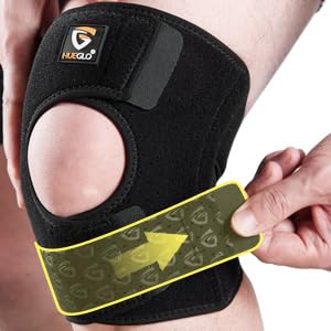 HUEGLO Plus Size Knee Brace for Women and Men Knee Pain Relief,Adjustable Patellar Tendon Support Strap Extra Large Knee Brace with Side Stabilizers for Meniscus Tear,Sports,XXX-Large XXX-Large - BeesActive Australia
