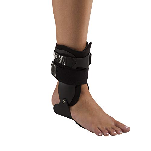 DonJoy Performance BIONIC Stirrup Ankle Brace, Maximum Medial/Lateral Ankle Support, Low-Profile Rigid Brace, Adjustable, Ankle Immobilization for Volleyball, Basketball, Football, Baseball, Lacrosse Right Foot Medium