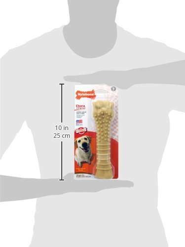 Nylabone Power Chew Textured Femur Bone Chew Toy for Dog, Indestructible Dog Toys for Aggressive Chewers Large Breed, Peanut Butter Flavor, X-Large/Souper (1 Count) X-Large/Souper (1 Count) - BeesActive Australia