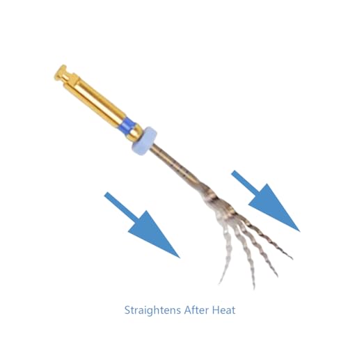 Dental Endo Rotary File X-Pro Gold Taper 6PCS Niti Endodontic Root Canal Files (31MM Assort) 31MM Assort