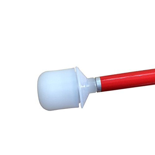Aluminum Mobility Folding White Cane for Vision Impaired and Blind People (Folds Down 4 Sections) (115 cm (45.3 inch), Pink Handle) 115 Cm (45.3 Inch)