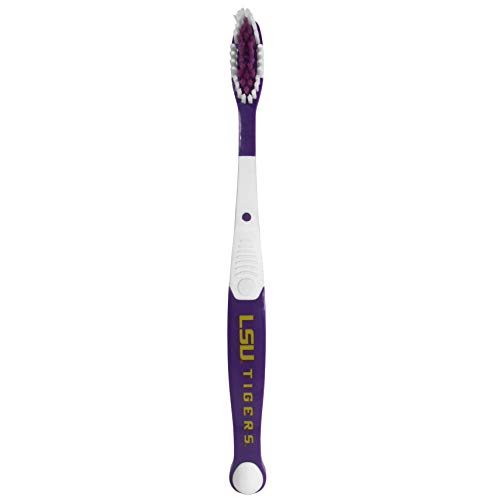 Siskiyou Sports NCAA LSU Tigers Unisex Travel Set Toothbrush and Travel Case, White, One Size (Pack of 2) One Size (Pack of 2)